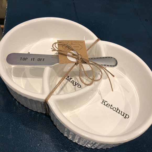 Mud Pie Condiment Serving Set - Picture 3 of 3